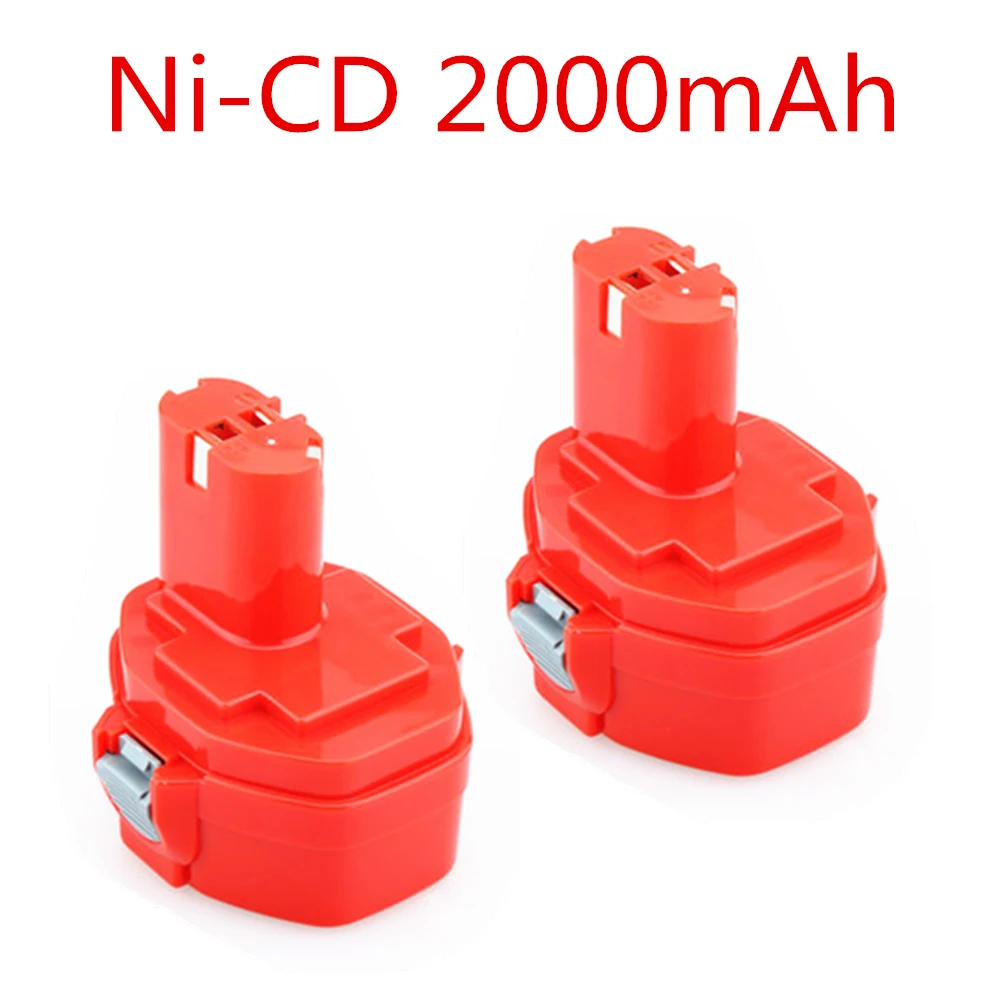 Kit de baterias recarregáveis ni-cd, 14.4v, 2000mah, ferramenta de reposição, furadeira sem fio, para makita pa14 1422 1433