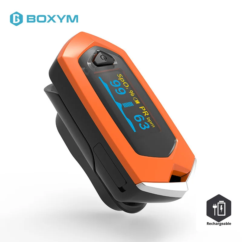 Rechargeable Oximeter Worldwide Free Shipping 2020 new built-in lithium battery oxygen saturation monitor pulse oxygen Meter