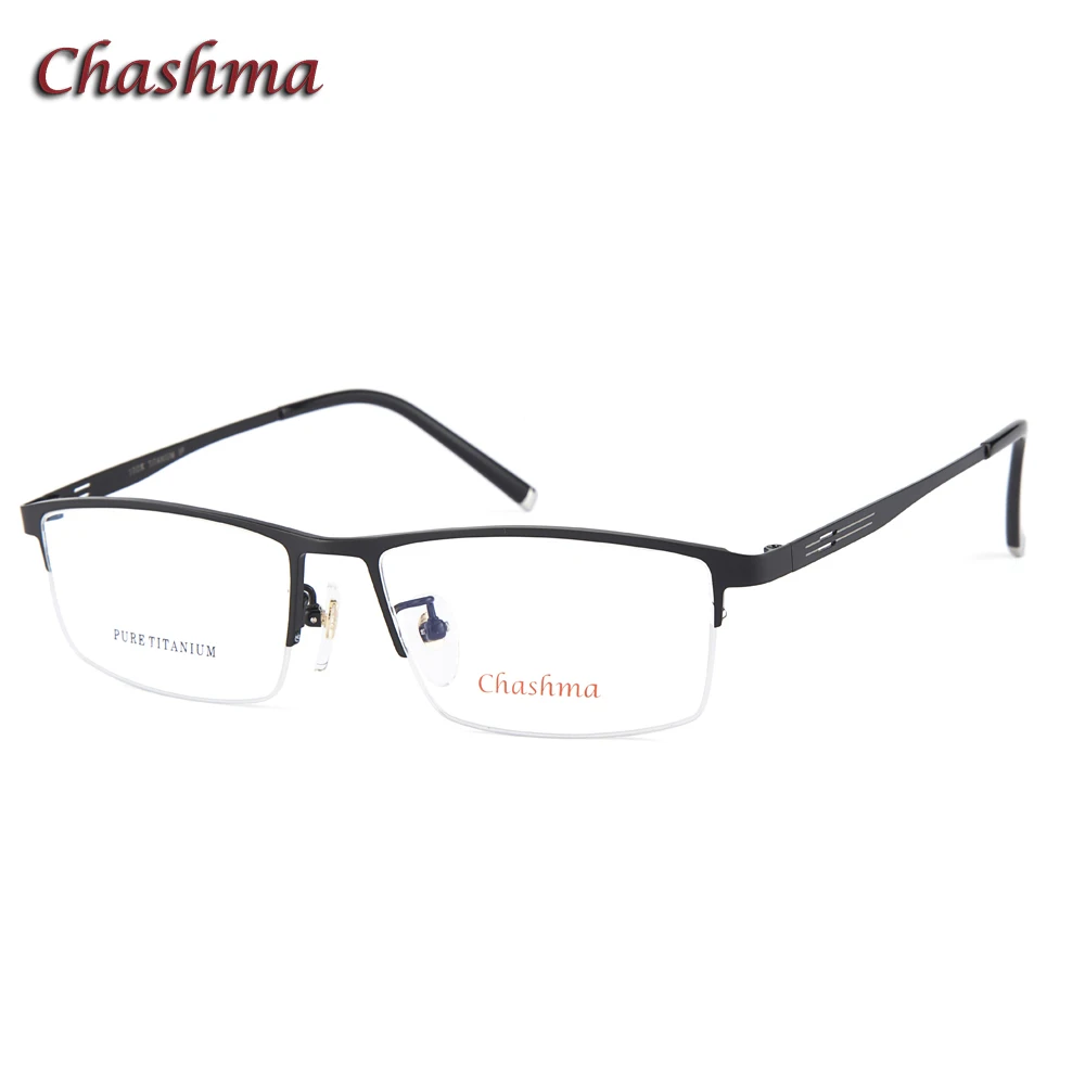 Prescription Eyewear Top Quality Titanium Plate Ultra Thin Light Eyewear Fashion Commercial Style Men's Eyeglasses