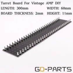 GD-PARTS 1PC 60 posts Black TAG BOARD Tag Strip Turret Board Hifi Vintage Tube Audio Guitar AMP DIY 300x60x2mm
