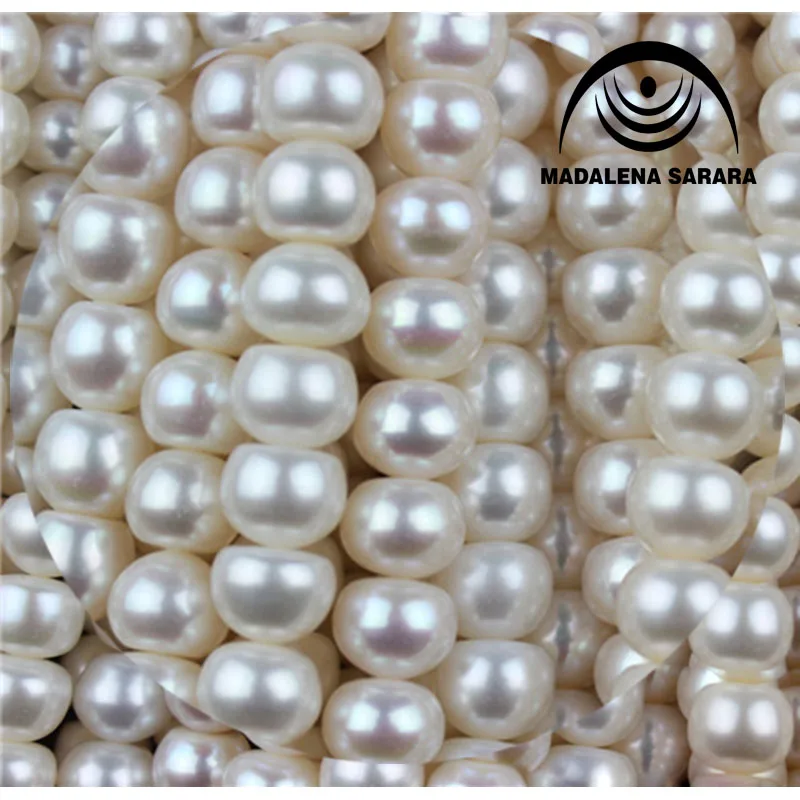 MADALENA SARARA AAA 7-8mm 8-9mm 9-10mm Freshwater Pearl Necklace Strand Whotesale Pearl Diy Jewelry Making 18