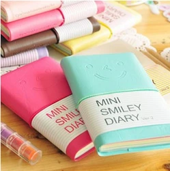 Candy Colors Fashion Cute Charming Mini Portable Smile Smiley Paper Diary Notebook Memo nootbook