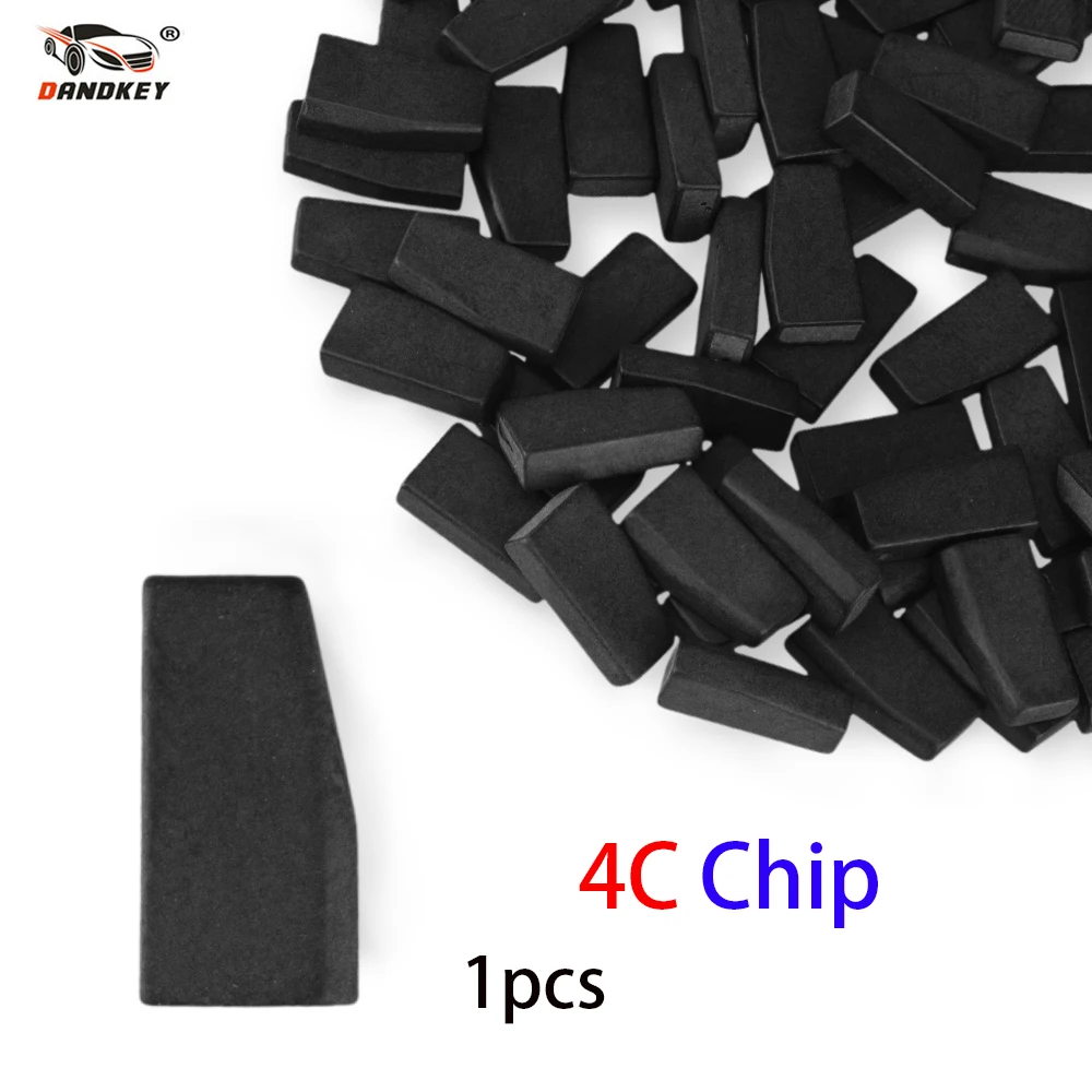 Dandkey  For Toyota For Ford  Car Key Chip Carbon Ceremic Blank ID 4C Transponder Chip Auto Transponder Chip New Product