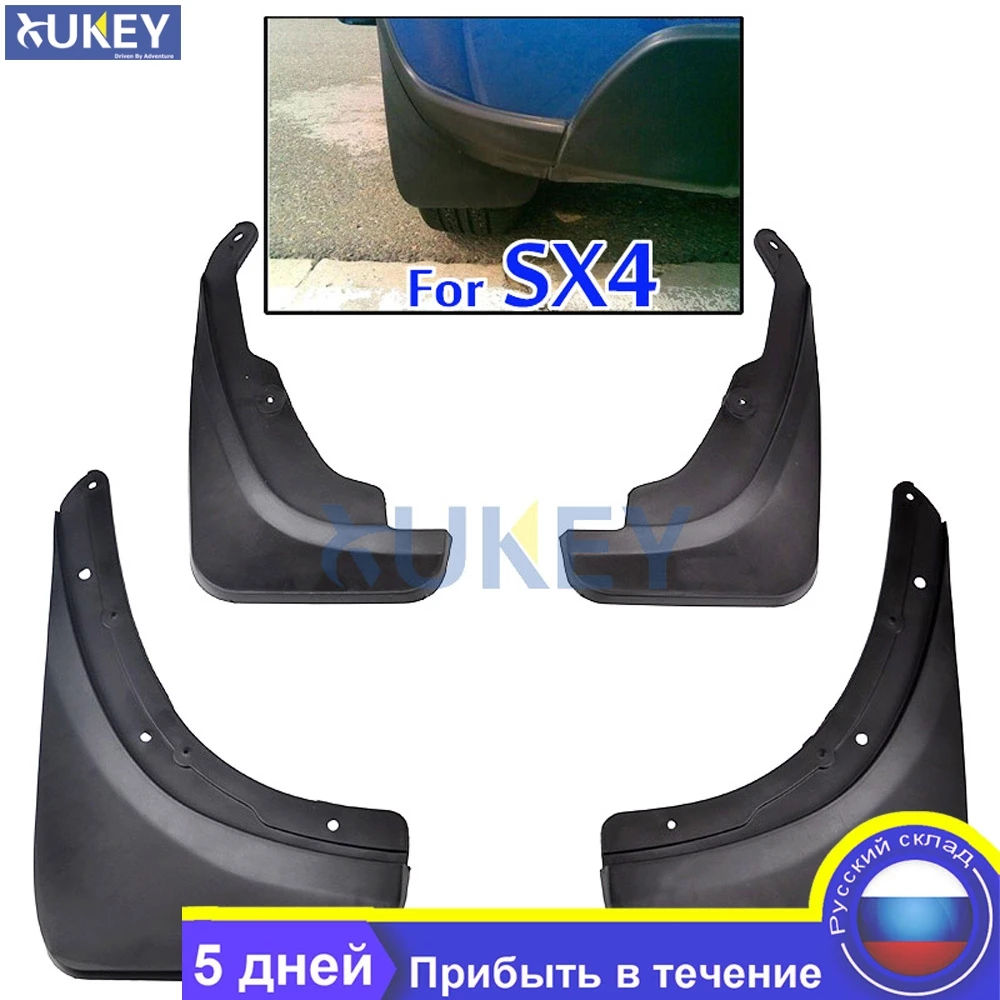 OE Styled Car Mud Flaps For Suzuki SX4 Hatchback Crossover 2007 2008 2009 201 2011 2012 2013 Mudflaps Splash Guards Mud Flap