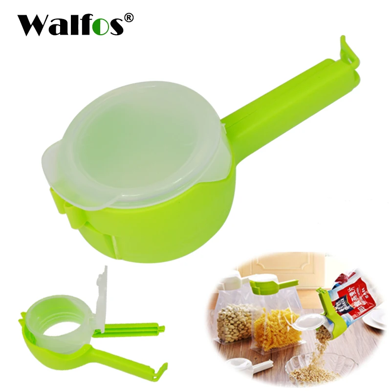 WALFOS Seal Pour Food Storage Bag Clip Snack Sealing Clip Fresh Keeping Sealer Clamp Food Saver Travel Kitchen Gadget