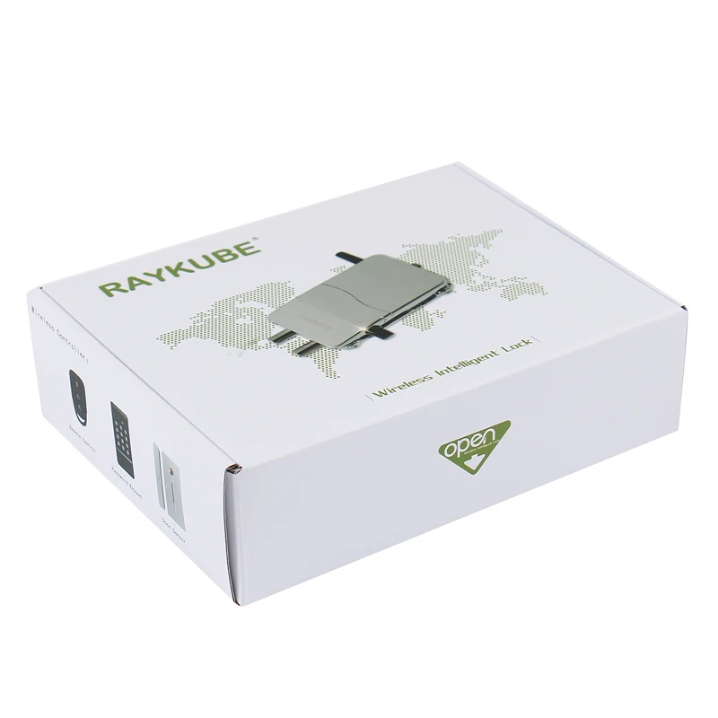 RAYKUBE – serrure de porte électronique sans fil, avec télécommande, Invisible, intelligente, R-W39