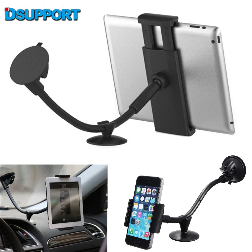 LP-3C Gooseneck Tubulação Macia Car Janela Ventosa Suporte Do Telefone Móvel Universal 3.5-5.5 polegada + 9-10 polegada Tablet PC Estande