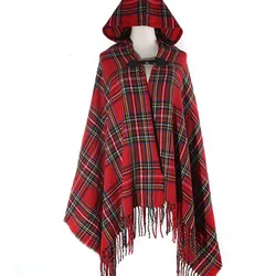 Inverno Sciarpa Etnica Coperta Pashmina Poncho e Mantelle Infinity Sciarpa Delle Ragazze Mantello di Cachemire Scialle Cappello Lavorato A Maglia Con Cappuccio Sciarpa