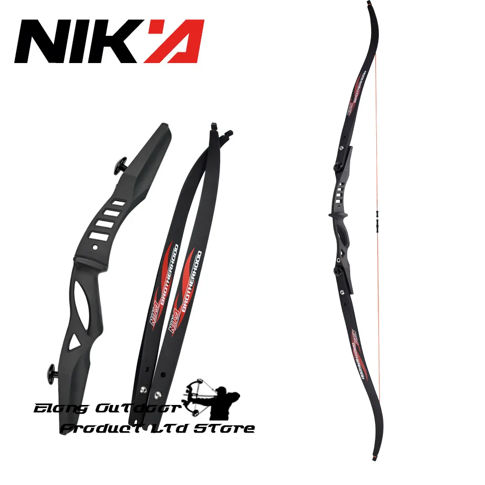 

1 Set 62" ILF Recurve Bow Takedown Archery 20 LBS Youth Beginner Right Left Hand Black ILF 17" Riser Practice Bows