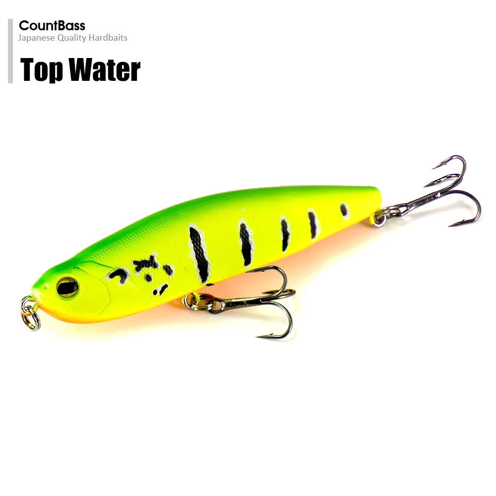 Countbass Floating Hardbaits 100 mm 3-15/16 Zoll 19 g 43/64 oz., Topwater Angelköder Bleistift Leurre Surface Popper Wobbler – Detail 3