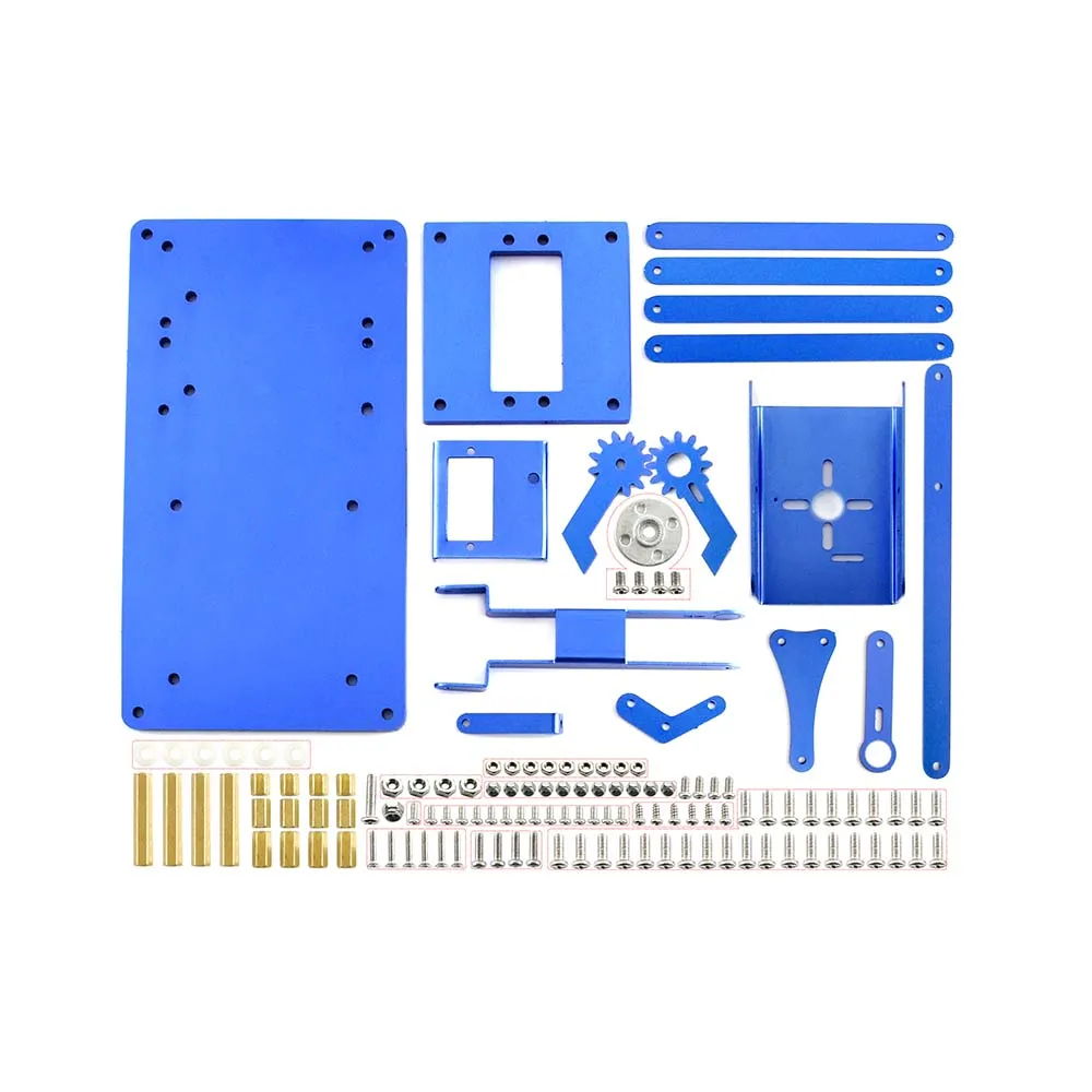 Imagem -02 - Waveshare 4-dof Metal Robô Braço Kit para Raspberry pi Bluetooth Wifi Controle Remoto Vem com Eua Plug Adaptador de Energia