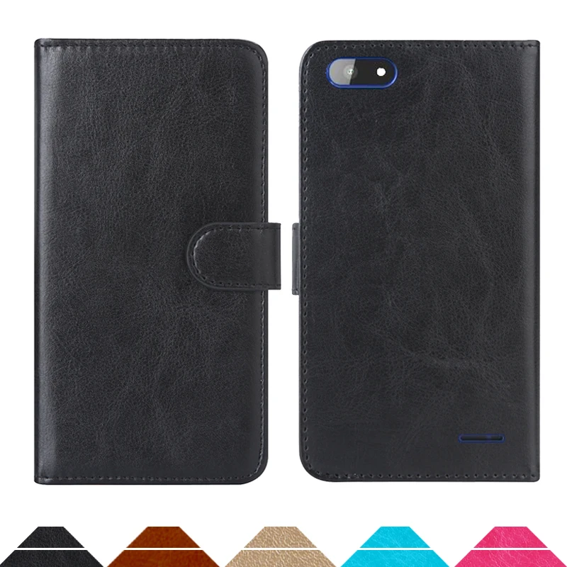 Luxury Wallet Case For Archos Core 57S PU Leather Retro Flip Cover Magnetic Fashion Cases Strap