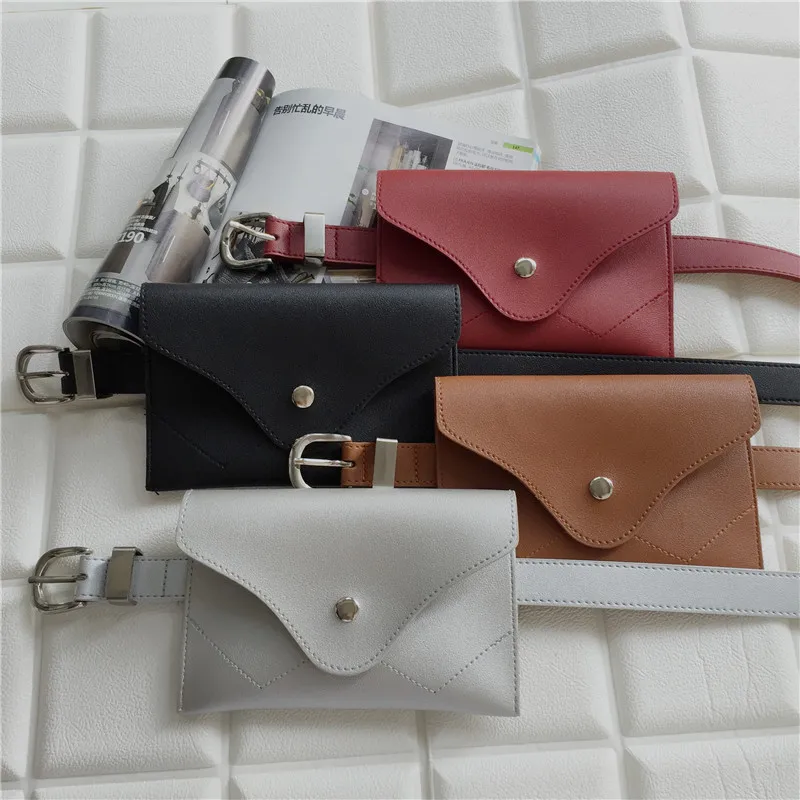 Small Fanny Pack For Women Waist Bag Leather Belt Bag Waist Pack Fashion Chest Envelope Phone Pouch Bags For Girl Coin Purse