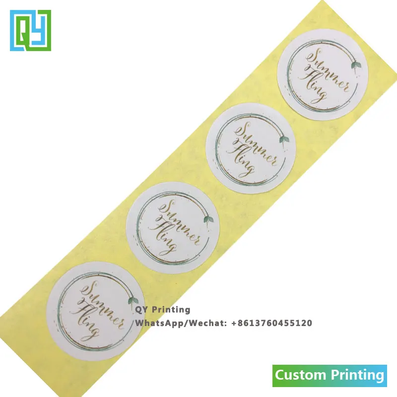 1000pcs 30x30mm Free Shipping Free Design Custom Made Paper Stickers Die Cut Fruit Stickers Sealing Labels Perfume Label Sticker