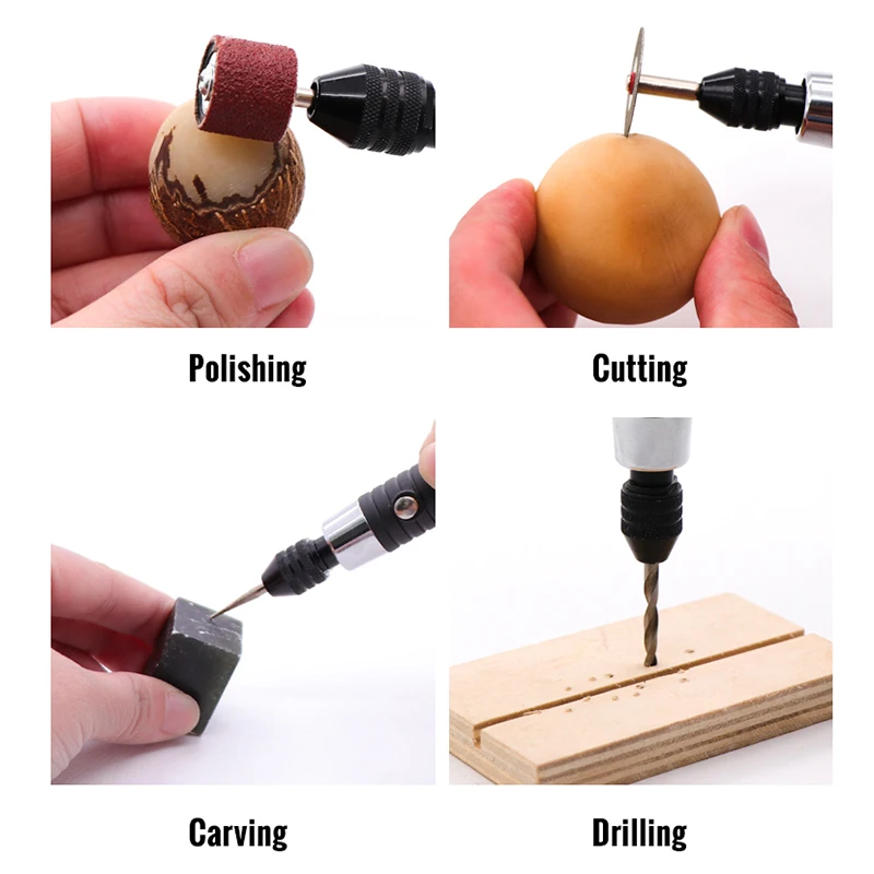Mini Electric Rotary Drill Grinder With 288pcs Dril Bits Accessories 15000RPM Polish Sanding Tool Set Kit For Dremel Tool
