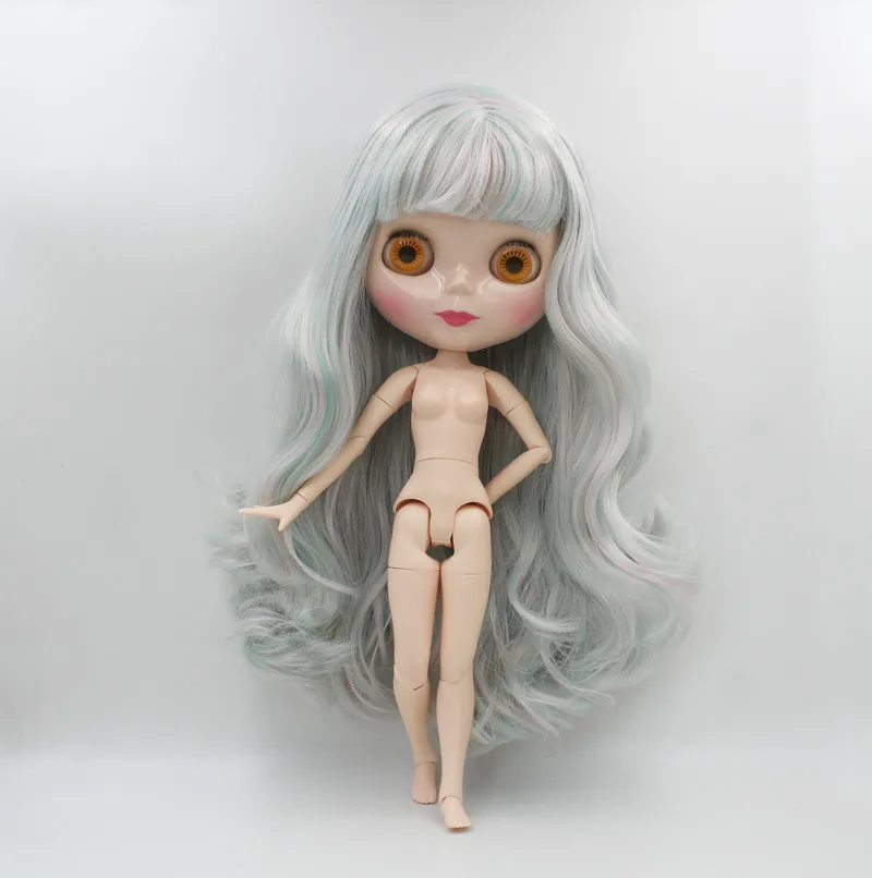 

Free Shipping big discount RBL-570J DIY Nude Blyth doll birthday gift for girl 4color big eye doll with beautiful Hair cute toy