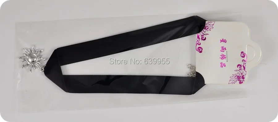 Trendy Elegant Velvet Ribbon Choker Necklace Sun Pendant Women Girl\'s Fashion Jewelry