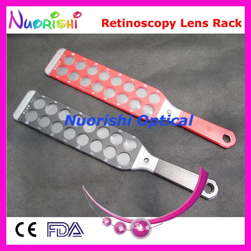 E03-7B Ophthalmic Optometry Optical Retinoscopy Lens Rack Flipper Board Lens Packed by Cloth Case