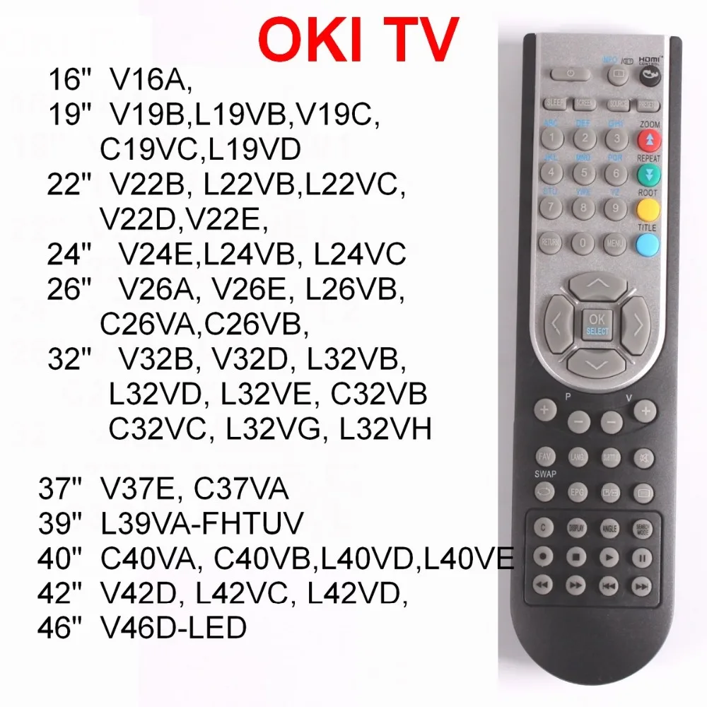 RC1900 Remote Control for OKI TV 16, 19, 22, 24, 26, 32 Inch,37,40,46