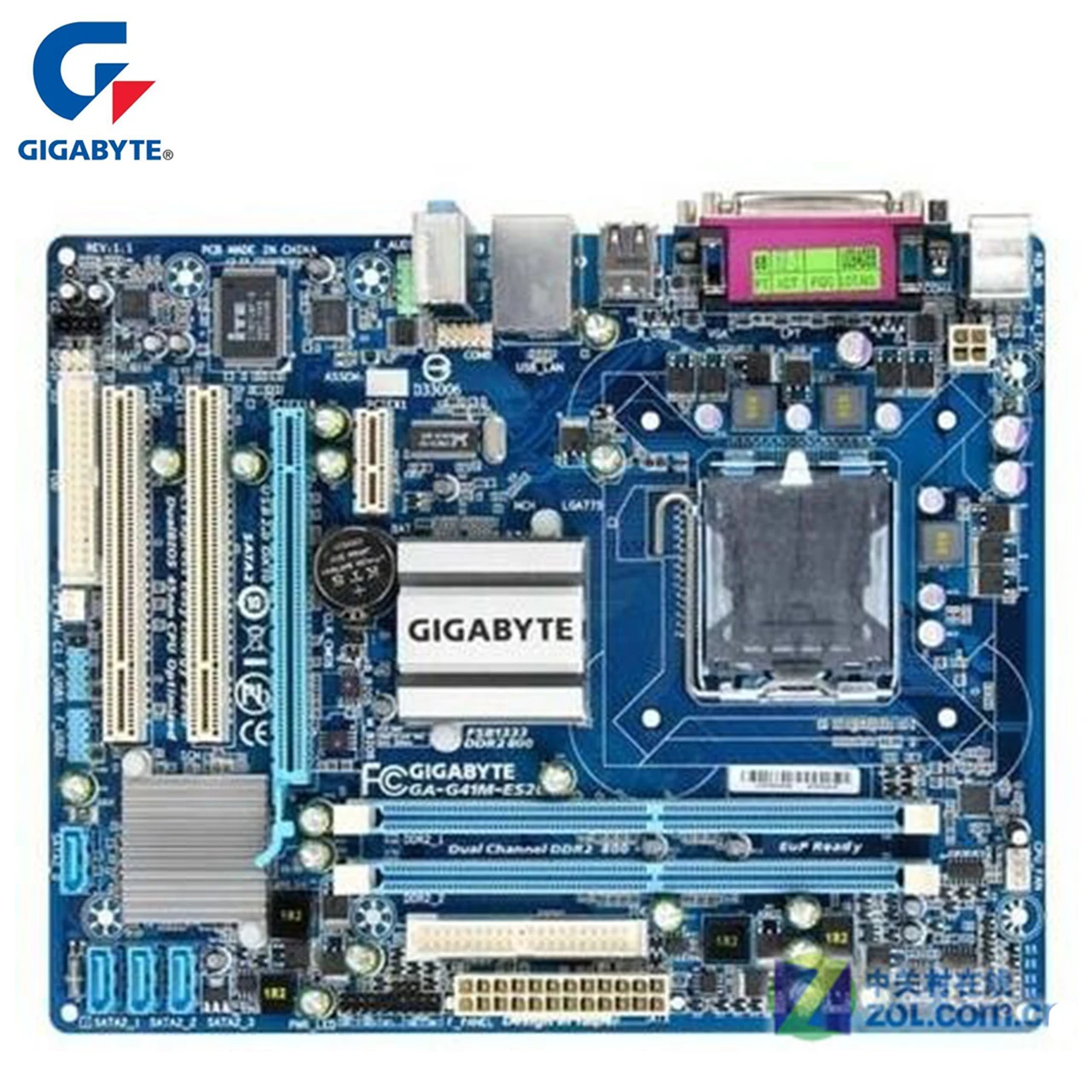 Gigabyte GA-G41M-ES2L 100% Nguyên Bản Bo Mạch Chủ LGA 775 DDR2 8G G41 G41M-ES2L Để Bàn Mainboard SATA II Systemboard Sử Dụng
