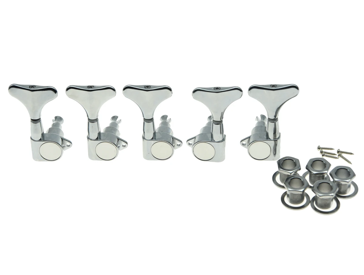 Quality 2xLeft 3xRight Sealed Bass Tuners Tuning Keys Pegs 5 String Bass Machine Heads 2 Color