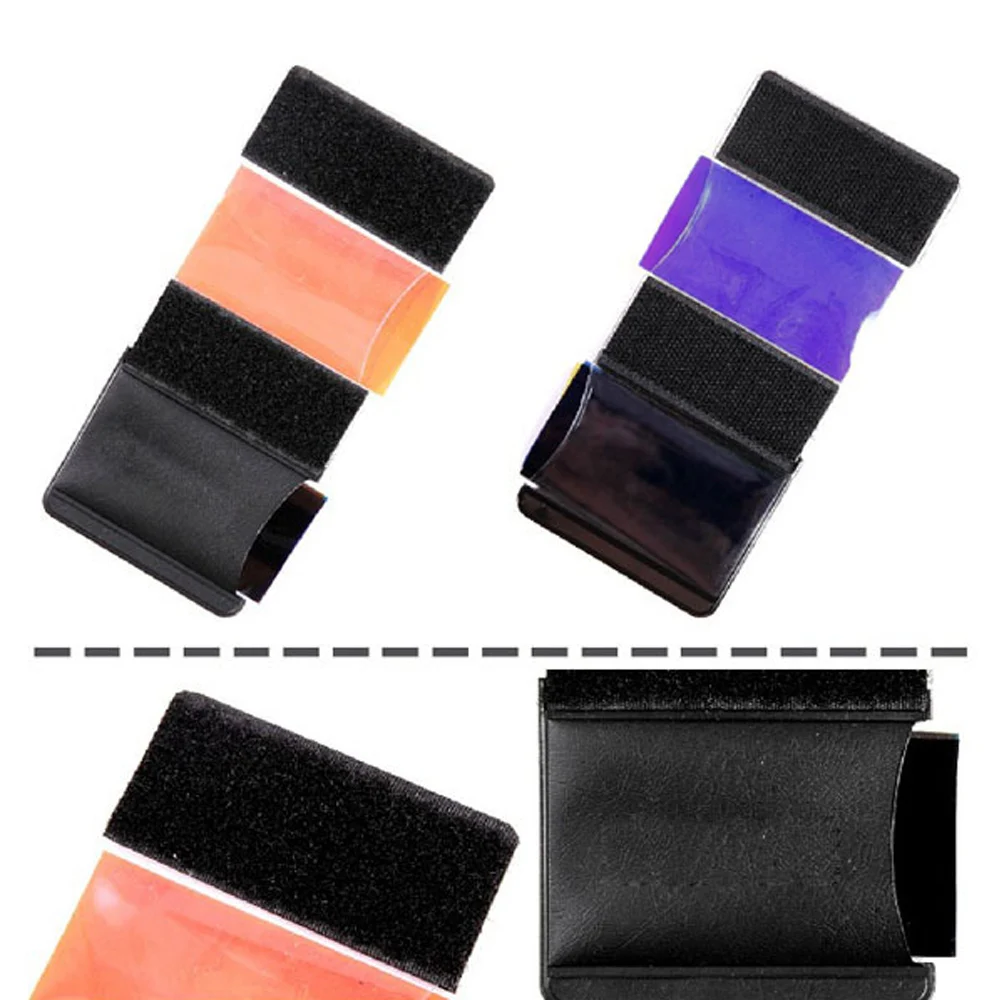 Gosear-película para estúdio, 12 peças, filtro em gel transparente, suporte, folha de filme, 12 cores, lanterna 1.8x3 polegadas