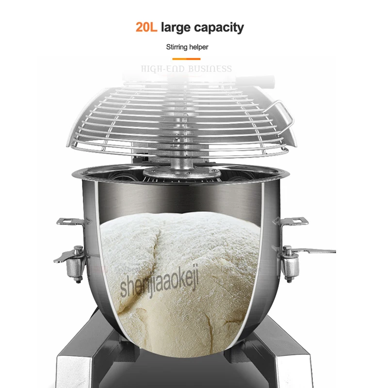 Automatic dough mixer  LC-B20 Commercial multi-function 20L cream mixer  3 in 1 mixing machine eggbeater 220v / 50hz 1100w