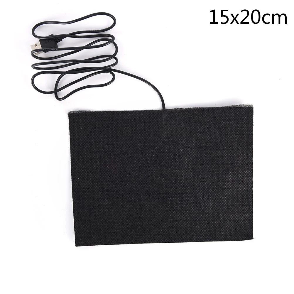 5V Carbon Fiber Heating Pad Hand Warmer USB Heating Film Electric Winter Infrared Fever Heat Mat