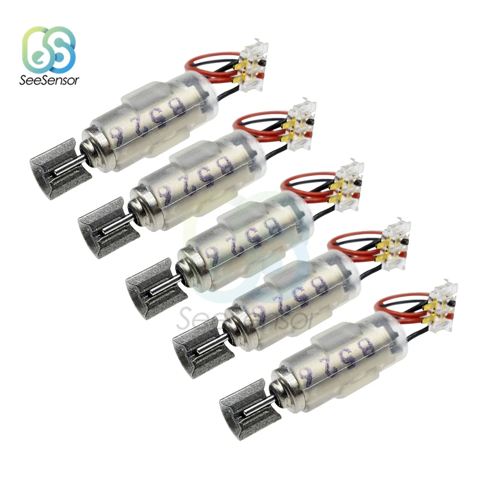 5Pcs Micro Coreless Vibration Motor Set Mini High Speed Vibrating Motor Professional RC Motor DC 1.5V-3V 4x11mm Electronic kits