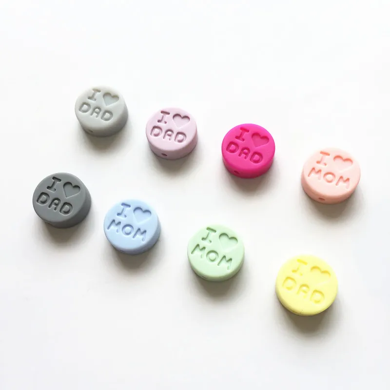 10 pièces de perles en Silicone 