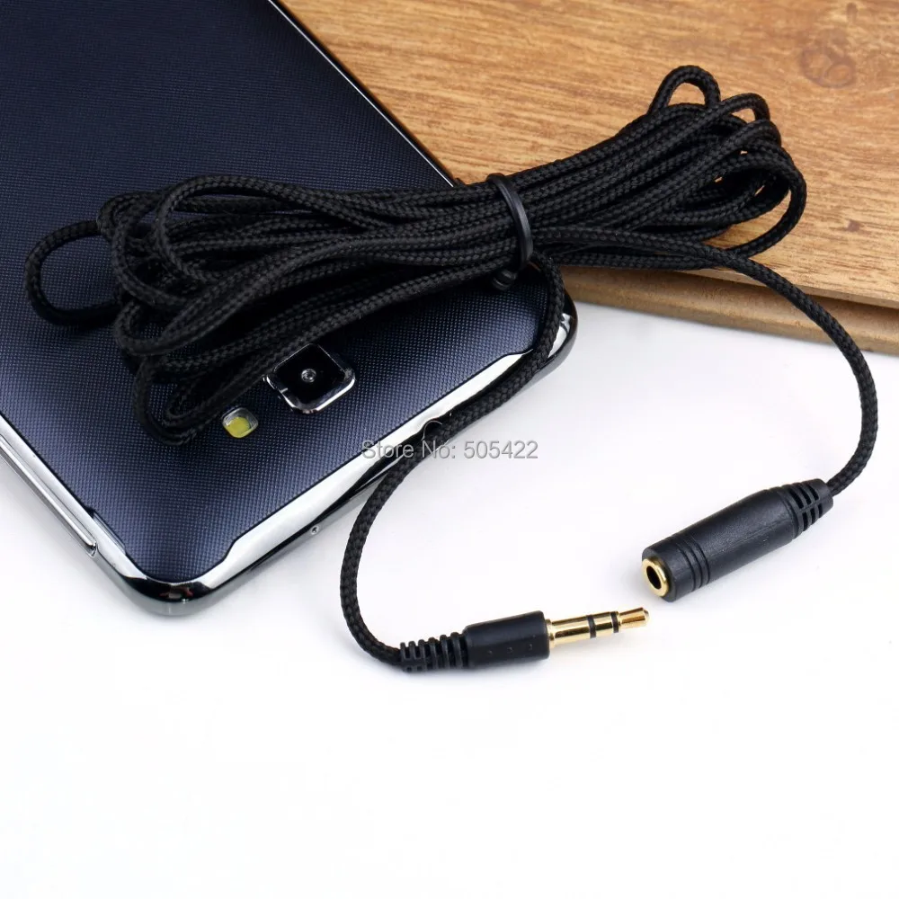 

500pcs/lot High Quality 3.5mm 1/8" Stereo Audio Aux Headphone Extension Cable Cord Male to Female 5FT/1.5M