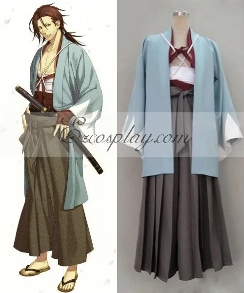 Hakuouki Sanosuke Harada Cosplay Costume E001