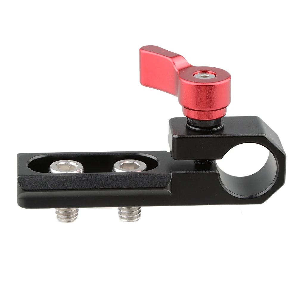 CAMVATE-Adaptador de conector de riel de abrazadera de varilla única estándar de 15mm con riel de seguridad NATO para MANGO superior de cámara DSLR/placa/plataforma de jaula