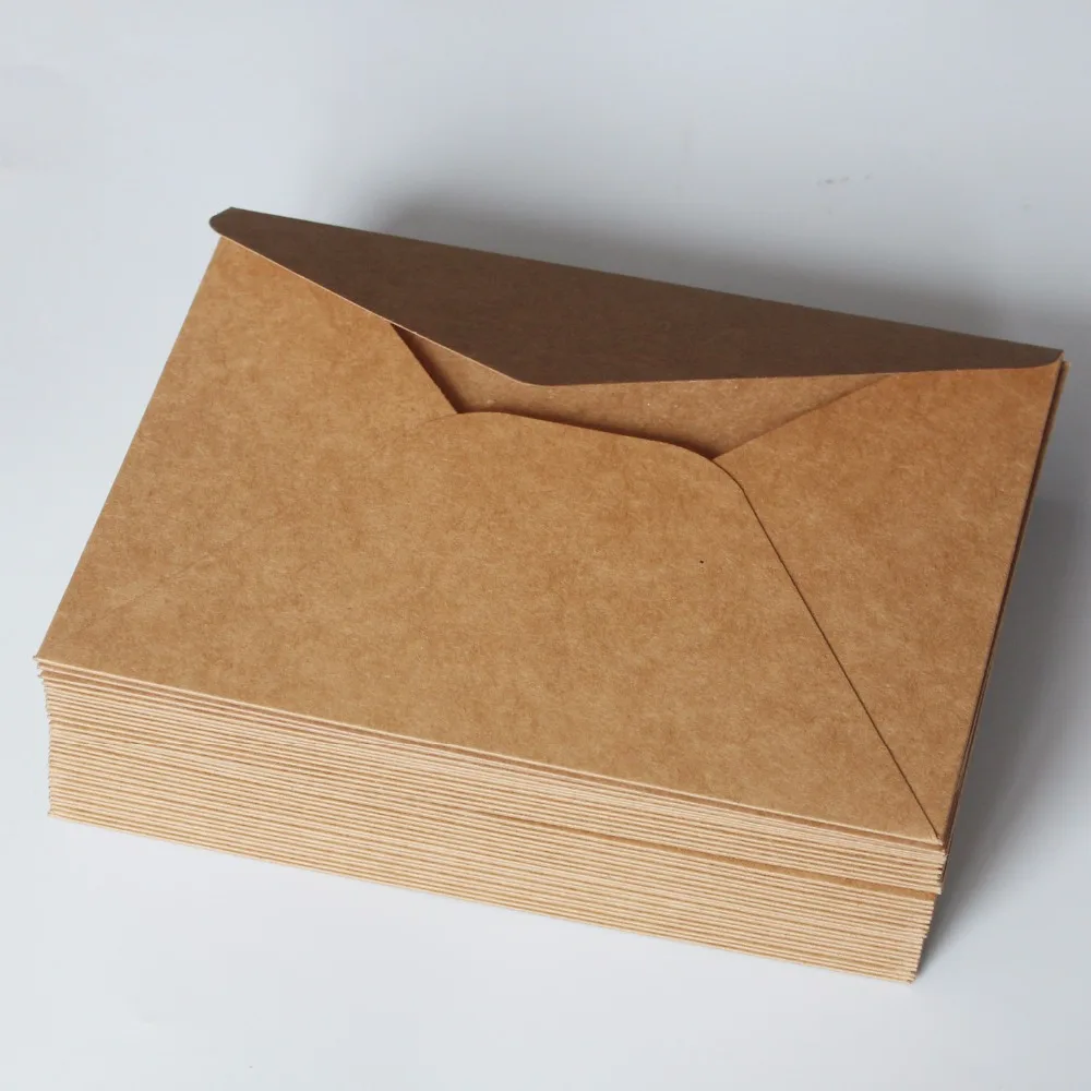 Picky Bride Vintage Wedding Invitations Envelope Kraft Paper Envelopes - Set of 50 pcs image 2