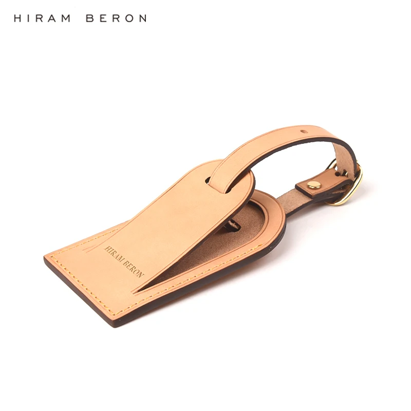 Personalized Custom Initial Luggage Tags Travel Accessories for Suitcase Business Bag Vegetable Tanned Leather