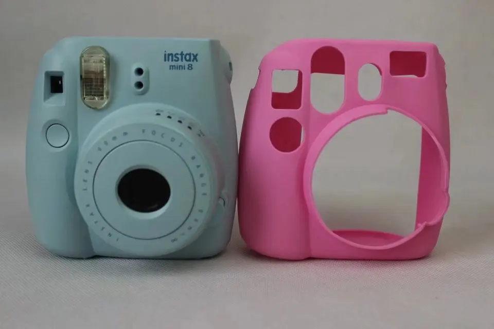 Soft Silicone Rubber Case Bag For Fujifilm Instax Mini 8 mini8 Camera Protective Body Cover