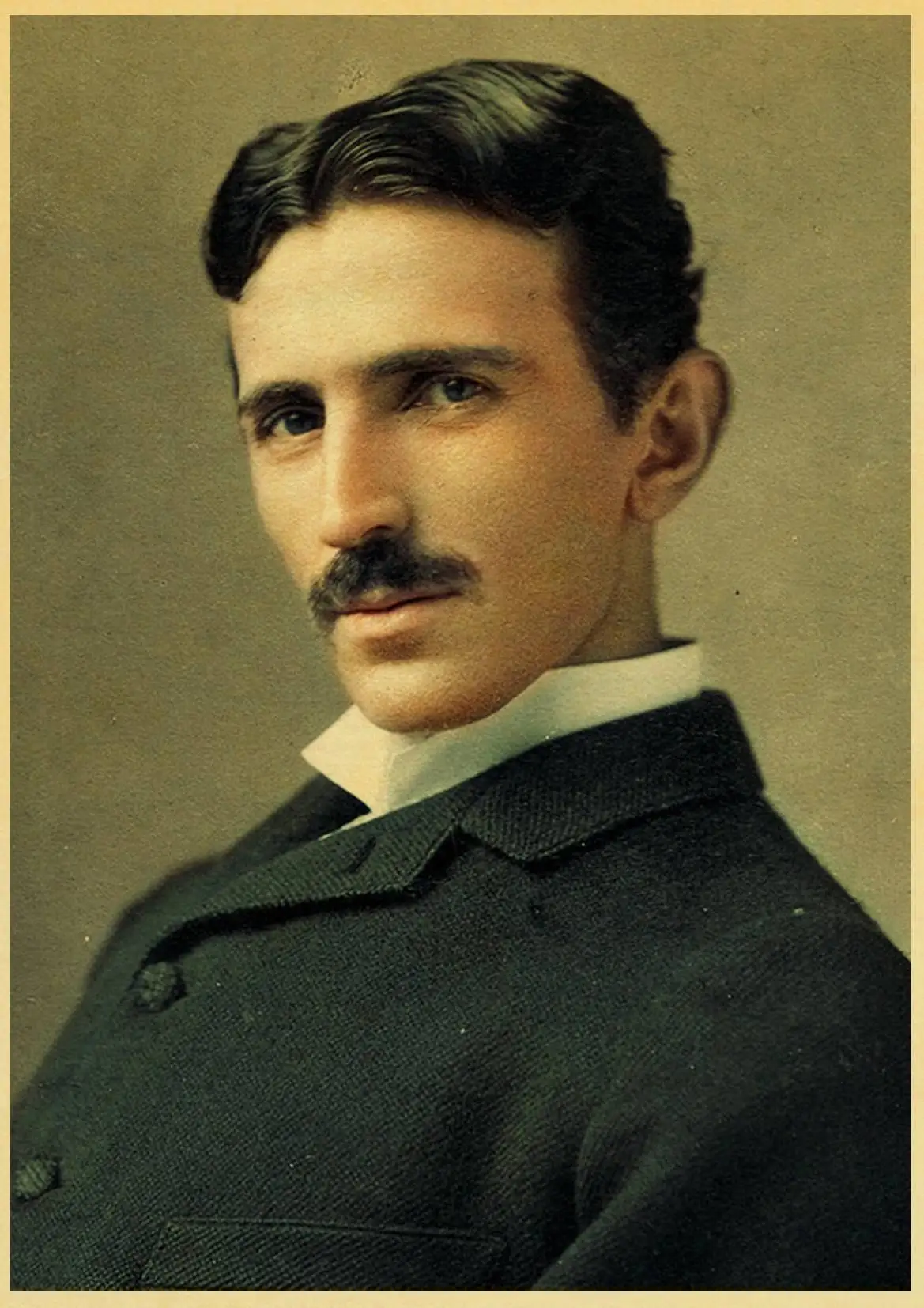 Vintage Poster and Prints Nikola Tesla Poster coil turbine lamp tower patent parchment paper style Art Painting Wall sticker - Image 2