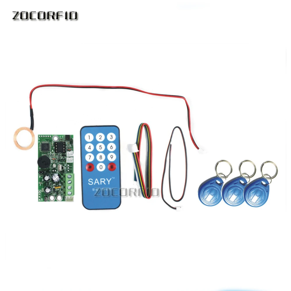 Free shipping SY-1788 125KHZ RFID embedded entrance access control system main board /Building intercom  access board +10cards