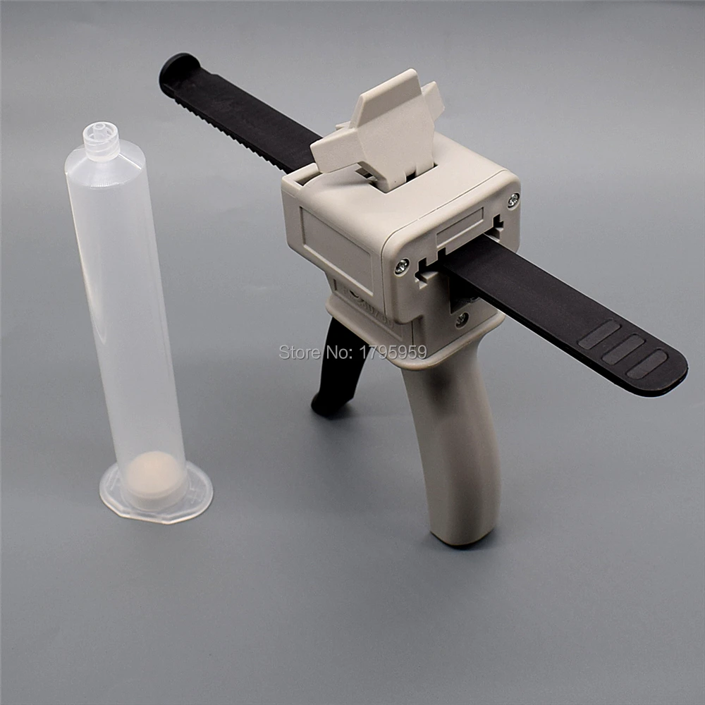 55ml Pistola di Colla Adesivo Dispenser Strumento Mano Singolo Liquido Pistole 55cc UV Colla Manuale Calafatare Pistola con 55cc Erogazione siringa Barile