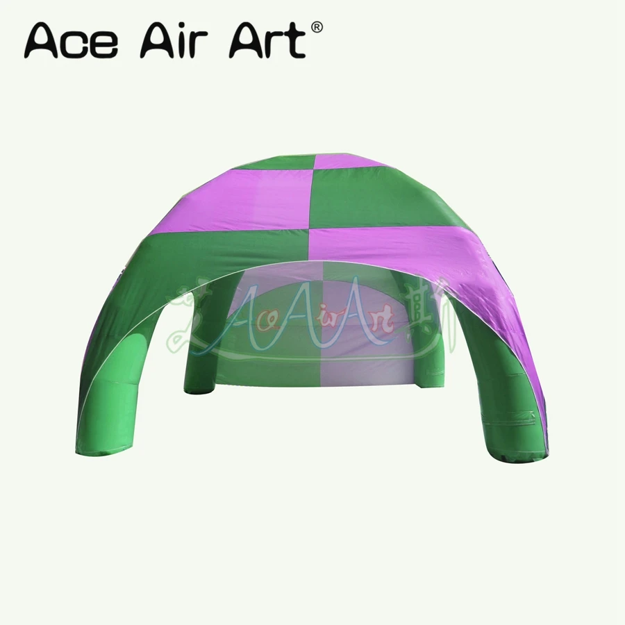 Pink and Green Color 4x4m Inflatable Spider Tent,Air Dome Gathering Event Stations Marquee for Advertising/Party  Activity