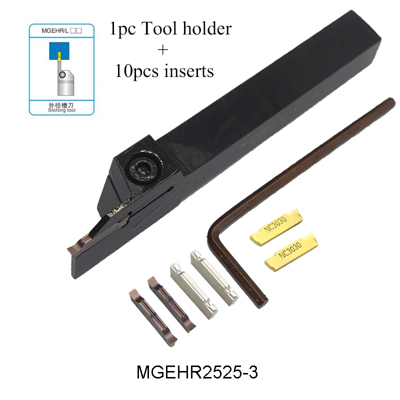 MGEHR2525-3 MGEHL2525-3 MGEHR 2525 3 Extermal الحز تحول أداة الشق أداة ل MGMN300 MGMN 300 إدراج