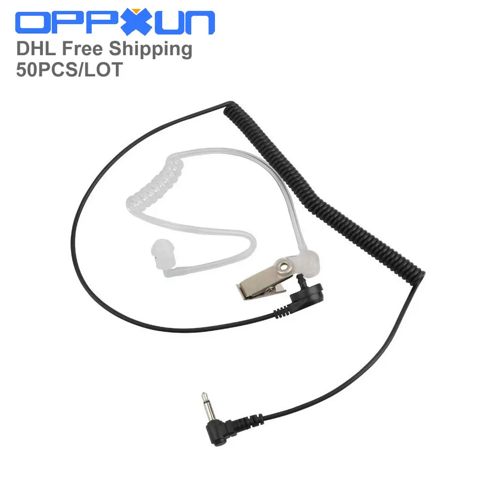 

Free Shipping OPPXUN High Quality 3.5mm Covert Mic Acoustic Tube Earpiece Earphone 1 PIN for Motorola ICOM Radio Accessories