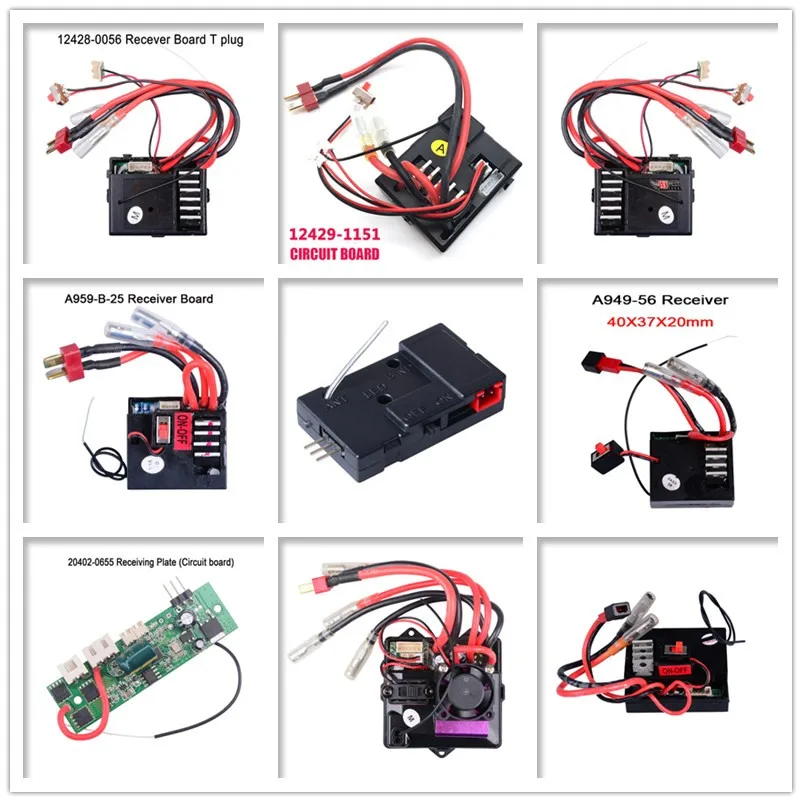 

Wltoys RC Car Spare Parts A959-B-25 3in1 Circuit Board Receiver Motherboard A959/12428/K989 Receiver box 12428-0056 Receiver