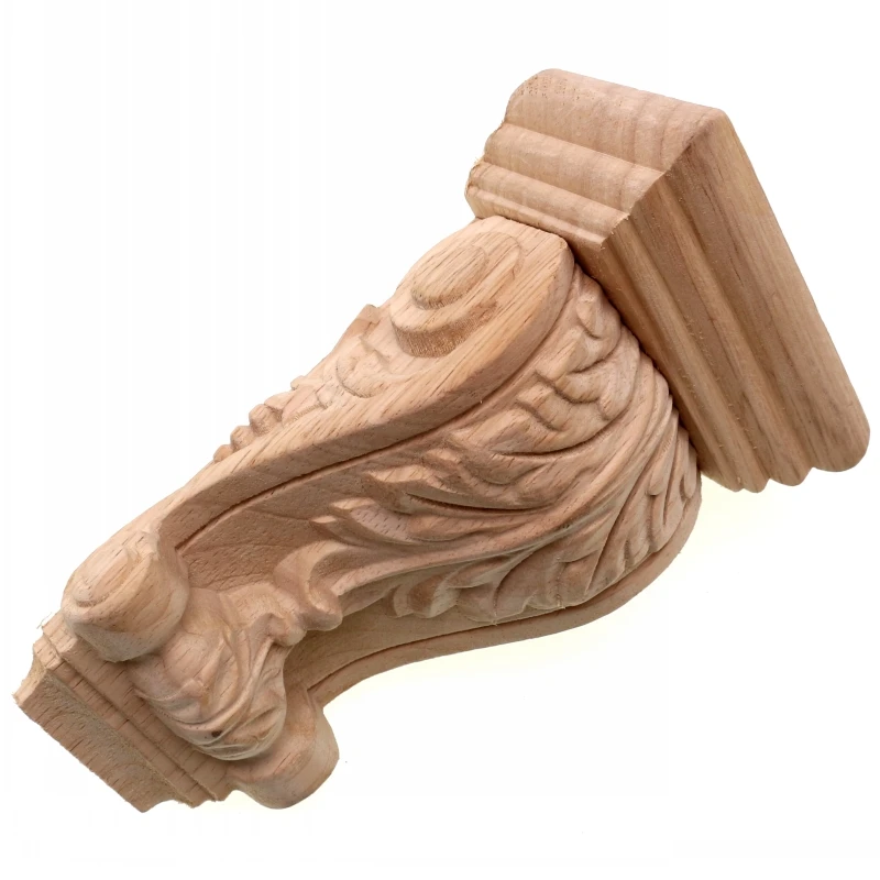 RUNBAZEF Rome Wood Wardrobe Decorative Corbel Applique Stigma  Carved Shavings Wedding Decoration Miniaturas Craft Home Decor