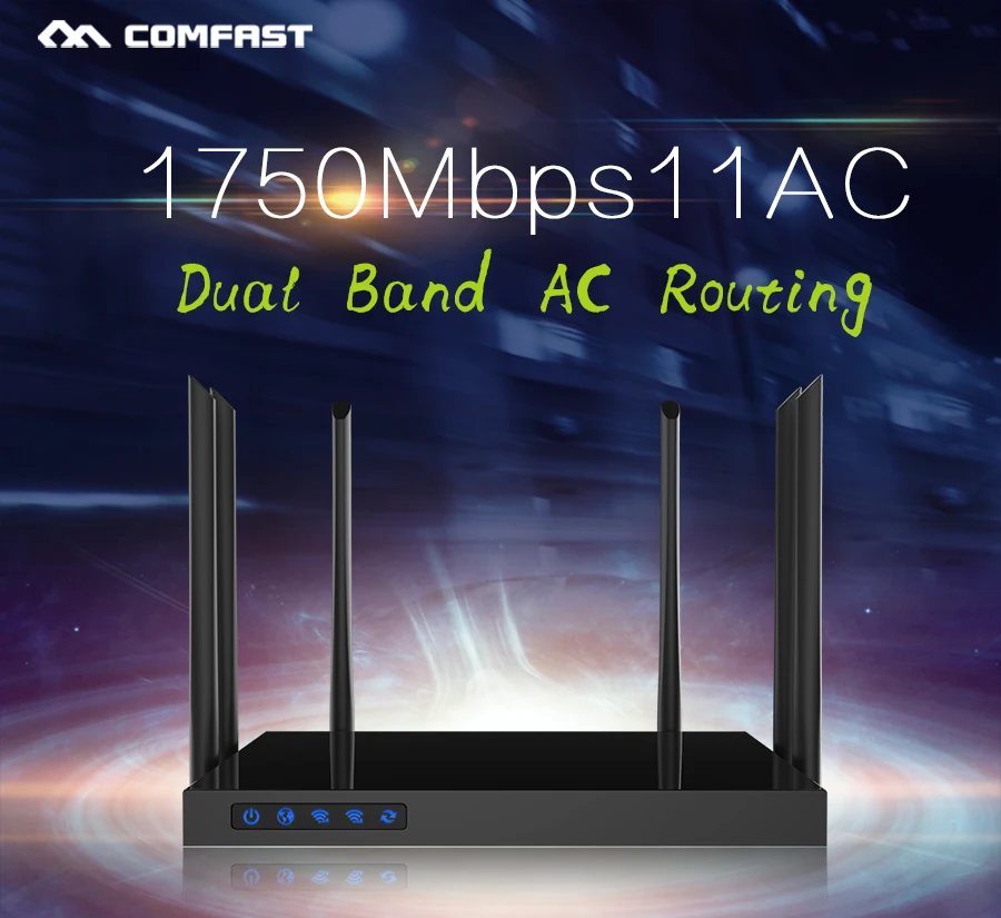 Comfast CF-WR650AC 1750Mbps Wireless Dual Band Gigabit WiFi Router 802.11ac 2.4G & 5G USB2.0 Enginering AC Manage Router