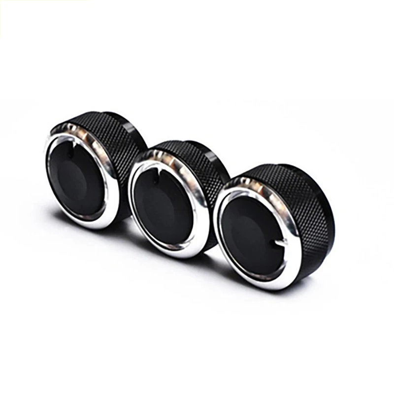 3pcs/Set Aluminum Alloy Car Air Conditioning Knobs AC Knob for Mazda 5 Mazda CX-7 Heat Control Switch Knob Car Accessories