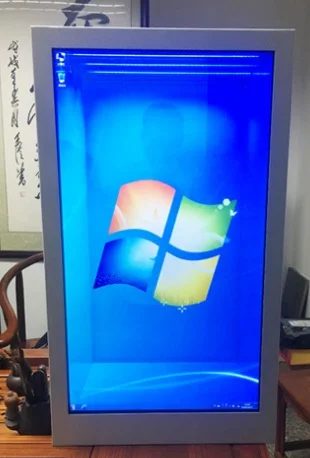 

43 inch advertising transparent lcd touch screen display monitor kiosk Windows or Android OS