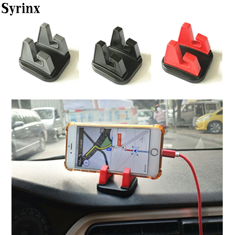 Car Phone Holder Dashboard Sticking Mobile Phone Holder Stand For iPhone X XS XR 11 12 Mount Desk Tablet Stand Support Bracket