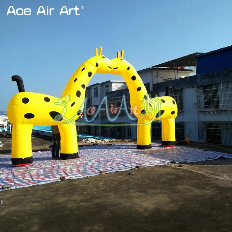 Beautiful Adevertising Animal Arch Inflatable Giraffe Archway Gate by the Most Professional Supplier Ace Air Art