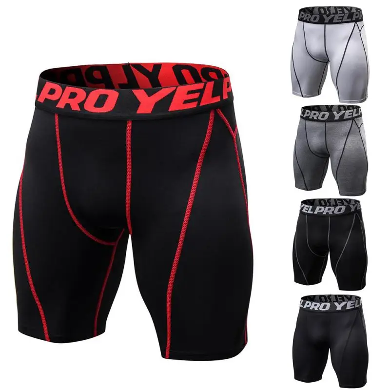 Zomer Sportbroek Mannen Sneldrogend Training Fitness Compressie Gym Shorts Gym Mens Sport Compressie Panty